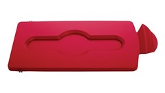 Slim Jim Recycling Station Closed Lid Red