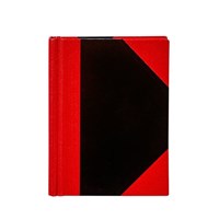 Spirax Notebook Hardcover 7mm Ruled A7 Red  Black