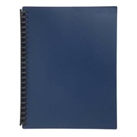 Marbig Display Book Refillable A4 Dark Blue
