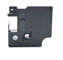 Dymo Compatible Label Tape Black on Clear 12mm x 7m Each