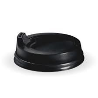 Biopak Sipper Lid 6to12oz 80mm Black Pk50 20 per Carton