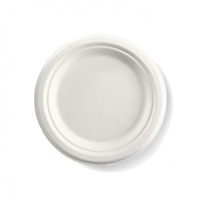 Biopak BioCane Plates Round 9inch White 125 Pack 4 per Carton