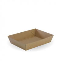 Biopak BioBoard Tray Number 3 45x134x180mm Mix Kkraft