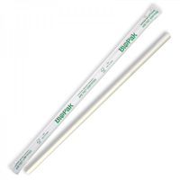 Biopak BioStraws Regular Individually Wrap 6mm White