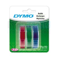 Dymo Embossing Tape 9mm x 3m 3 Pack