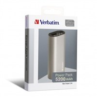 Verbatim Li ion Metallic Power Pack 5200mAh Grey