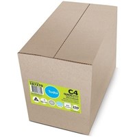 C4 Envelope Secretive Booklet Mailer Window Face Quick Open 100gsm Box of 250