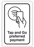 Durus Sign Tap and Go Payment Black