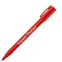 Luxor Fineliner Pen Red 12 per Box