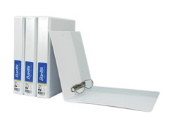 Bantex Insert Binder A5 2D Ring 38mm White 15 per Box