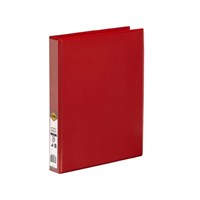 Marbig Clearview Insert Binder A4 3D Ring 25mm Red 20 per Box