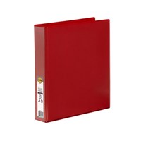 Marbig Clearview Insert Binder A4 3D Ring 38mm Red 12 per Box