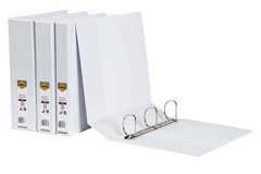Insert Binder A4 3D Ring 50mm White 12 per Box