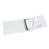 Bantex Insert Binder Landscape A3 3D Ring 50mm White 6 per Box
