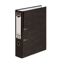 Marbig Lever Arch File Reinforced Spine Foolscap Black 10 per Carton