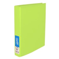 Bantex Binder A4 2D Ring 25mm Lime 12 per Box