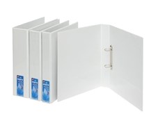 Aspire Insert Binder A4 4D Ring 50mm White 12 per Box