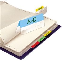 3L Index Tabs Double Sided 12x40mm White 10 Pack
