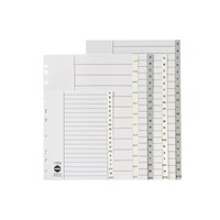 Marbig Dividers Index A to Z Foolscap Grey
