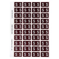 Avery Colour Coding Labels S Side Tab Brown 240 Pack