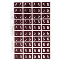 Avery Colour Coding Labels 6 Side Tab Brown 240 Pack