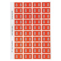 Avery Colour Coding Labels No 8 Side Tab Orange 240 Pack