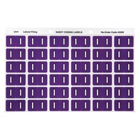 Avery Colour Coding Labels I Side Tab Purple 180 Pack