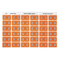 Avery Colour Coding Labels O Side Tab Orange 180 Pack