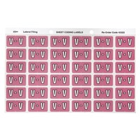 Avery Colour Coding Labels V Side Tab Mauve 180 Pack