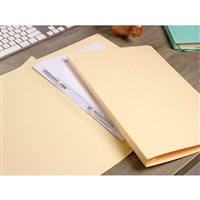 Avery Spiral Spring Action File Foolscap Buff 25 Pack