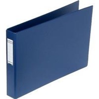 Bantex Binder Landscape A3 3D Ring 38mm Blue 6 per Box