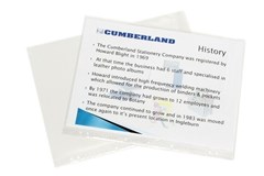 Cumberland Sheet Protectors Heavy Duty A4 Clear 25 Pack