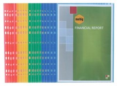 Marbig Sheet Protector Colour Coded A4 Assorted