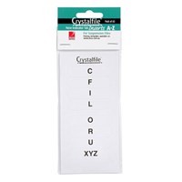 Crystalfile Tab Inserts White