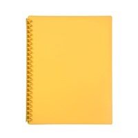 Marbig Display Book Refillable A4 Yellow 20 per Pack