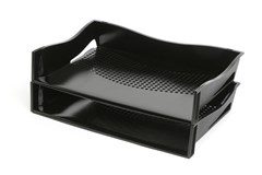 Marbig Document Tray Value Landscape Black