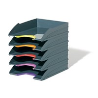 Cumberland Durable Varicolor Document 5 Trays Grey 5 Set