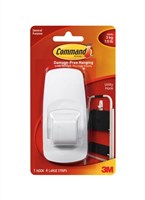 Command 17004 Adhesive Hook Jumbo White