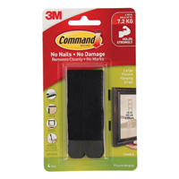 Command 17206 Picture Hanging Strips Large Black