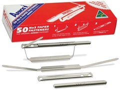 Arnos Paper Fasteners No3 50 Box