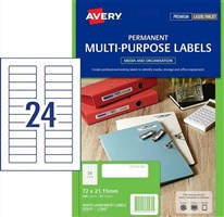 Labels Mini Data Cartridge 24 Up L766525 Pack 25