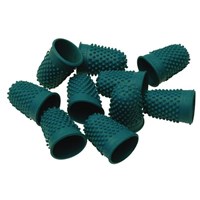 Esselte Thimblette Finger Pad Size 0 Green 10 per Pack