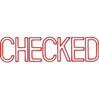 Xstamper Checked Red