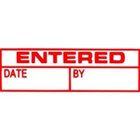 Xstamper Entered With Date  By Red