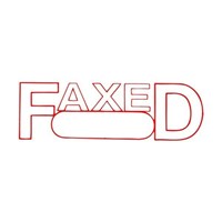 Xstamper Faxed SelfInking Stamp Date 13x42mm Red