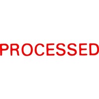 Xstamper Processed SelfInking Stamp 13x42mm Red