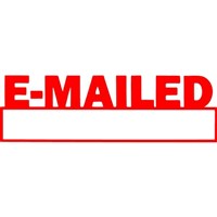 Xstamper EMailed With Date Stamp 13x42mm Red