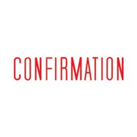 Shiny Stamp SEN1212 Pre Inked Confirmation Red
