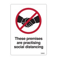 Durus Self Adhesive Decal These Premises 2 Pack
