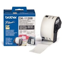 Brother DK11208 Label Roll Black on White 38x90mm